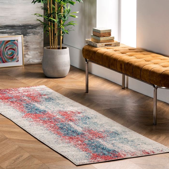 Contemporary Rust Abstract Area Rug 150x240 cm