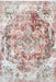 Contemporary Rust Snowflake Area Rug 150x210 cm