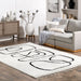 Contemporary White Shag Rug for Stylish Home Decor