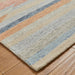 Contours Jagged Modern Abstract Hand-Woven Wool Multicolour Rug