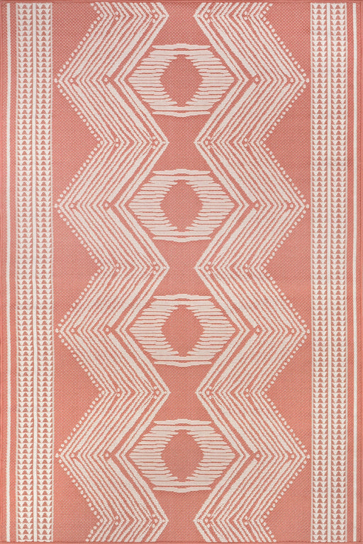 Coral Flatweave Indoor Outdoor Rug 150x240 cm