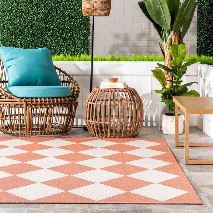 Coral Indoor Outdoor Area Rug 160x230 cm