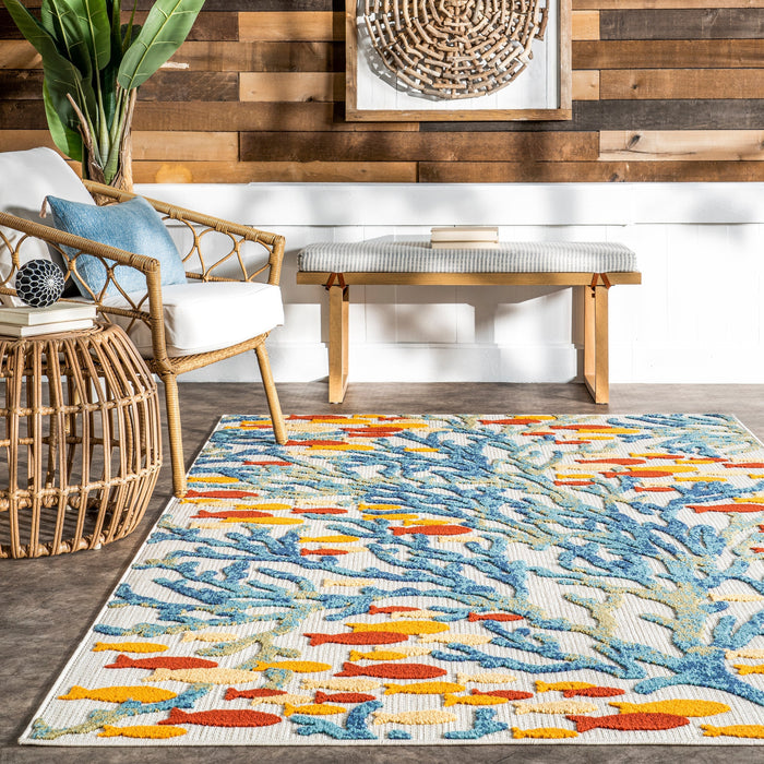 Coral Reefs Area Rug for Indoor and Outdoor Use