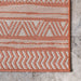 Coral Striped Indoor Outdoor Area Rug 150 cm x 240 cm