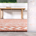 Coral Striped Indoor Outdoor Area Rug 150 cm x 240 cm