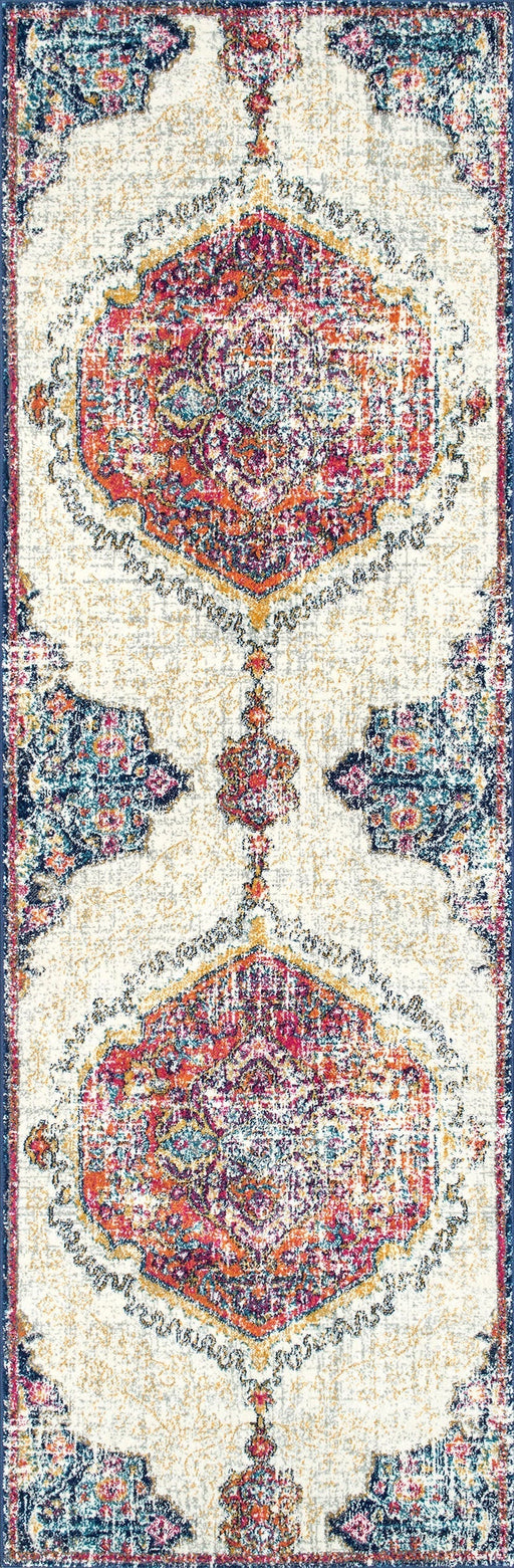 Corinthian Medallion Area Rug 120x180 cm Multicolor