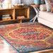 Corinthian Medallion Area Rug 160x230cm Orange