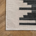 Cotton Area Rug Charcoal 160x230 cm