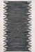 Cotton Area Rug Charcoal 160x230 cm