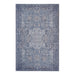 Cotton Chenille Jacquard Rug in Warm Blues