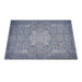 Cotton Chenille Jacquard Rug in Warm Blues