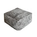 Cotton Chenille Pouf with Plush Filling for Home Decor