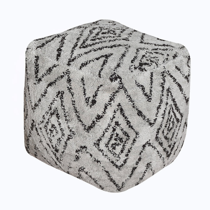 Cotton Cube Pouf Footstool For Seating And Coffee Table