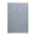 Cotton Hand-Woven Corio Area Rug in Spa Blue