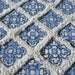 Cotton Hand-Woven Corio Area Rug in Spa Blue