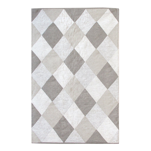 Cotton Hand-Woven Diamond Pattern Indoor Outdoor Rug