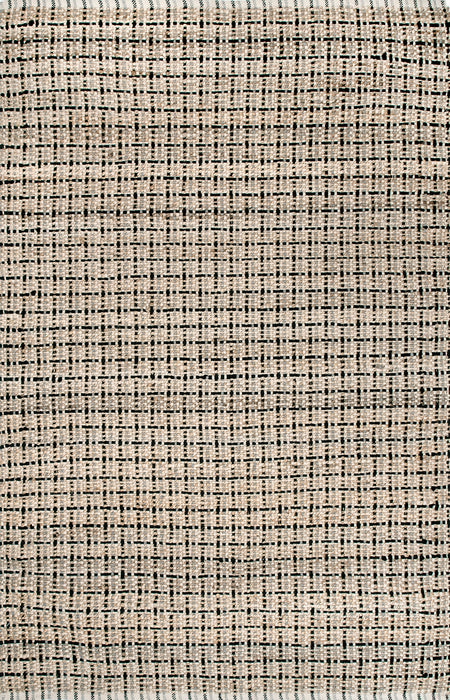 Cotton Jute Flatweave Area Rug Natural Fiber 160x230 cm