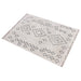 Cotton Plush Nester Area Rug in Ivory Brown Design