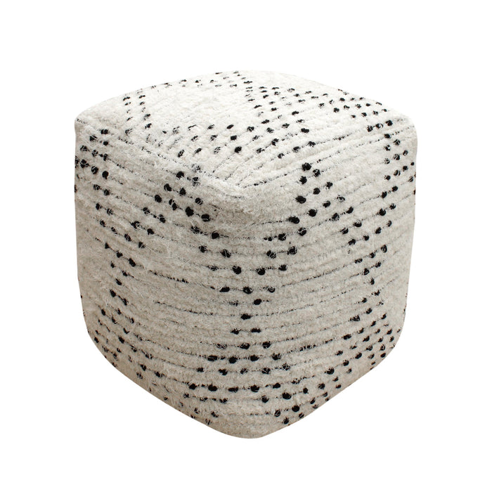 Cotton Pouf for Indoor Outdoor Use with Versatile Seating