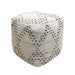 Cotton Pouf for Indoor Outdoor Use with Versatile Seating