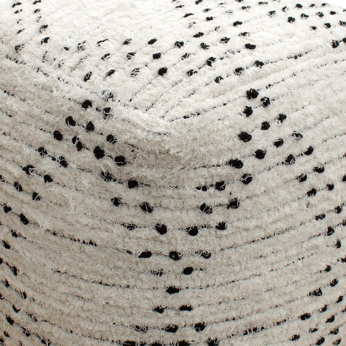 Cotton Pouf for Indoor Outdoor Use with Versatile Seating