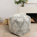 Cotton Pouf for Indoor Outdoor Use with Versatile Seating