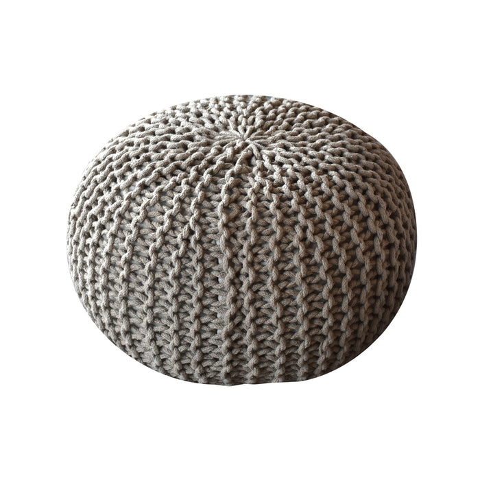 Cotton Round Pouf for Living Room and Nursery Use