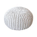 Cotton Round Pouf for Living Room and Nursery Use