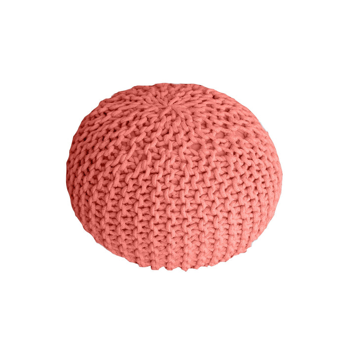 Cotton Round Pouf for Living Room and Nursery Use