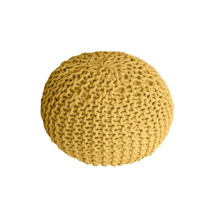 Cotton Round Pouf for Living Room and Nursery Use