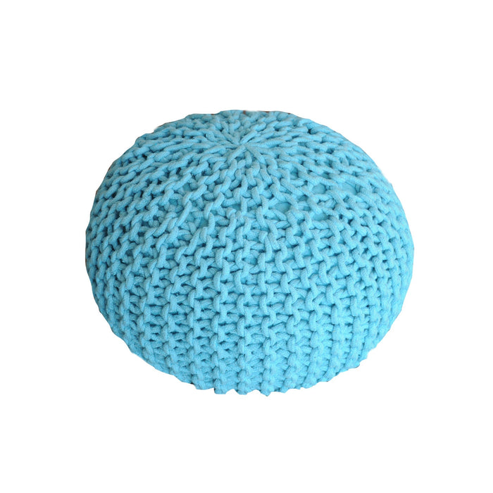 Cotton Round Pouf for Living Room and Nursery Use