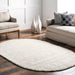 Cozy Knit Wool Rug 120 cm Off White