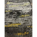 Craft 19788 Modern Abstract Distressed Marbled Metallic Shimmer Soft Textured Black/Grey/Gold Rug