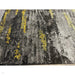 Craft 19788 Modern Abstract Distressed Marbled Metallic Shimmer Soft Textured Black/Grey/Gold Rug