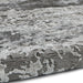 Craft 19788 Modern Abstract Distressed Marbled Metallic Shimmer Soft Textured Grey Rug