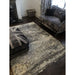 Craft 19788 Modern Abstract Distressed Marbled Metallic Shimmer Soft Textured Grey Rug