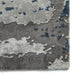 Craft 19788 Modern Abstract Distressed Marbled Metallic Shimmer Soft Textured Grey/Navy Rug