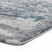 Craft 19788 Modern Abstract Distressed Marbled Metallic Shimmer Soft Textured Grey/Navy Rug