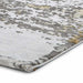 Craft 19788 Modern Abstract Distressed Marbled Metallic Shimmer Soft Textured Grey/Ochre Rug