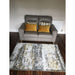 Craft 19788 Modern Abstract Distressed Marbled Metallic Shimmer Soft Textured Grey/Ochre Rug