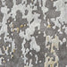 Craft 19788 Modern Abstract Distressed Marbled Metallic Shimmer Soft Textured Grey/Ochre Rug