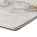 Craft 23270 Modern Abstract Marbled Soft Textured Ivory/Grey/Gold Rug