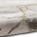 Craft 23270 Modern Abstract Marbled Soft Textured Ivory/Grey/Gold Rug