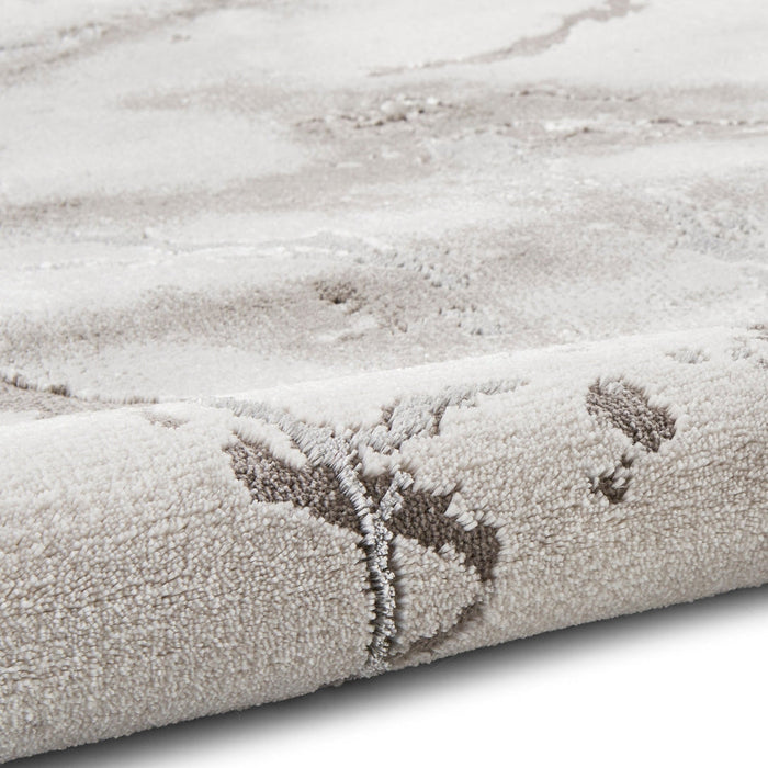 Craft 23270 Modern Abstract Marbled Soft Textured Ivory/Grey/Silver Rug