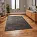 Craft 23486 Modern Geometric Marbled Soft Textured Dark Grey/Gold Rug