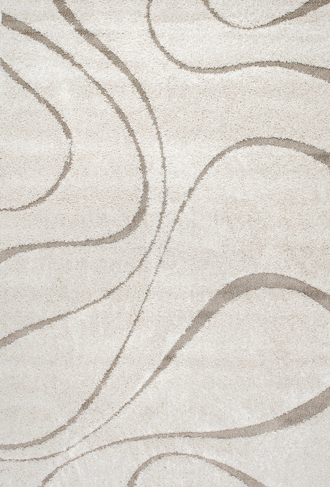 Cream Shag Rug for Home Decor and Comfort 120x180 cm