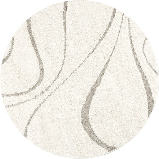 Cream Shaggy Area Rug 120x180 cm