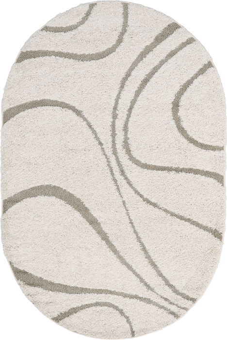 Cream Shaggy Area Rug for Home Decor