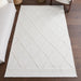 Cream Trellis Area Rug 160x230 cm for Living Room