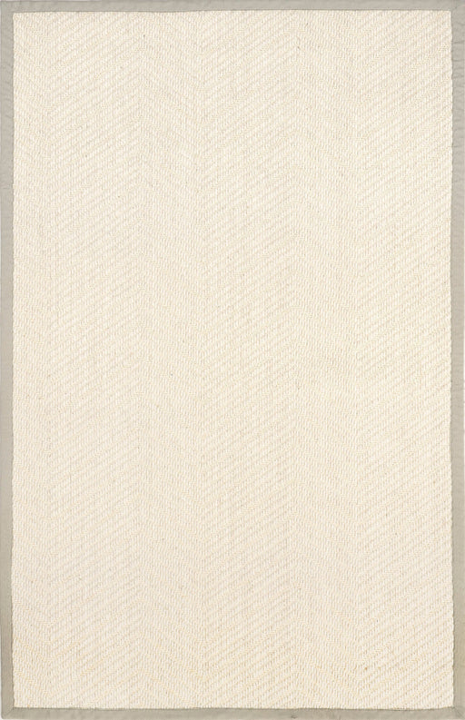 Cream Wool Solid Area Rug 120x180 cm